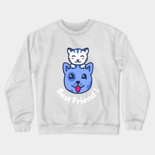 CAT AND DOG LOVE Crewneck Sweatshirt